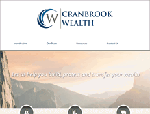 Tablet Screenshot of cranbrookwealth.com